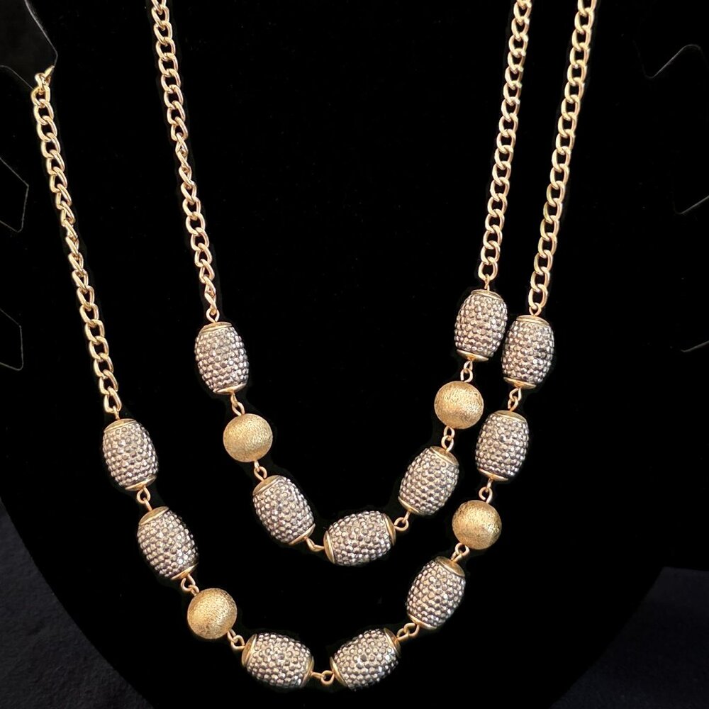 Silver Gold Necklace
